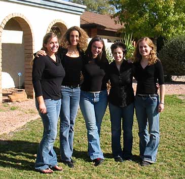 Laura with Flute Students